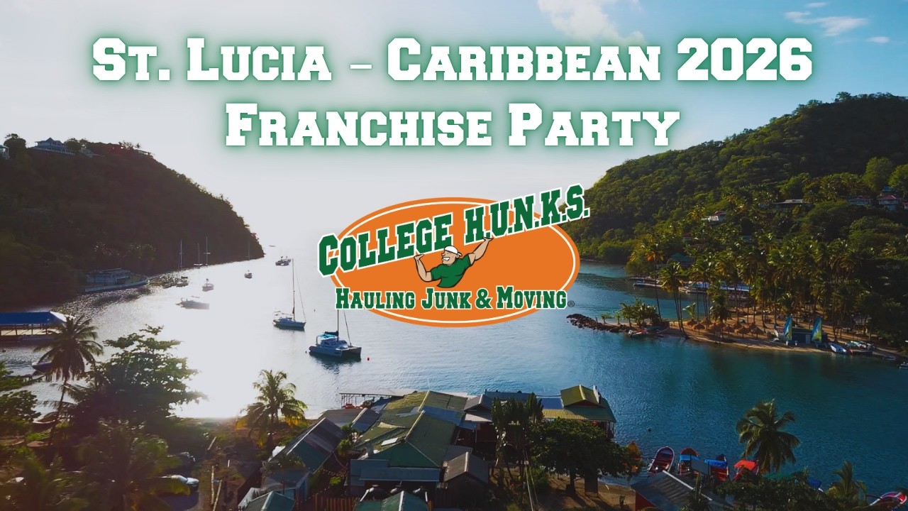 College HUNKS franchise partners on the Raise The Bar trip to the Caribbean