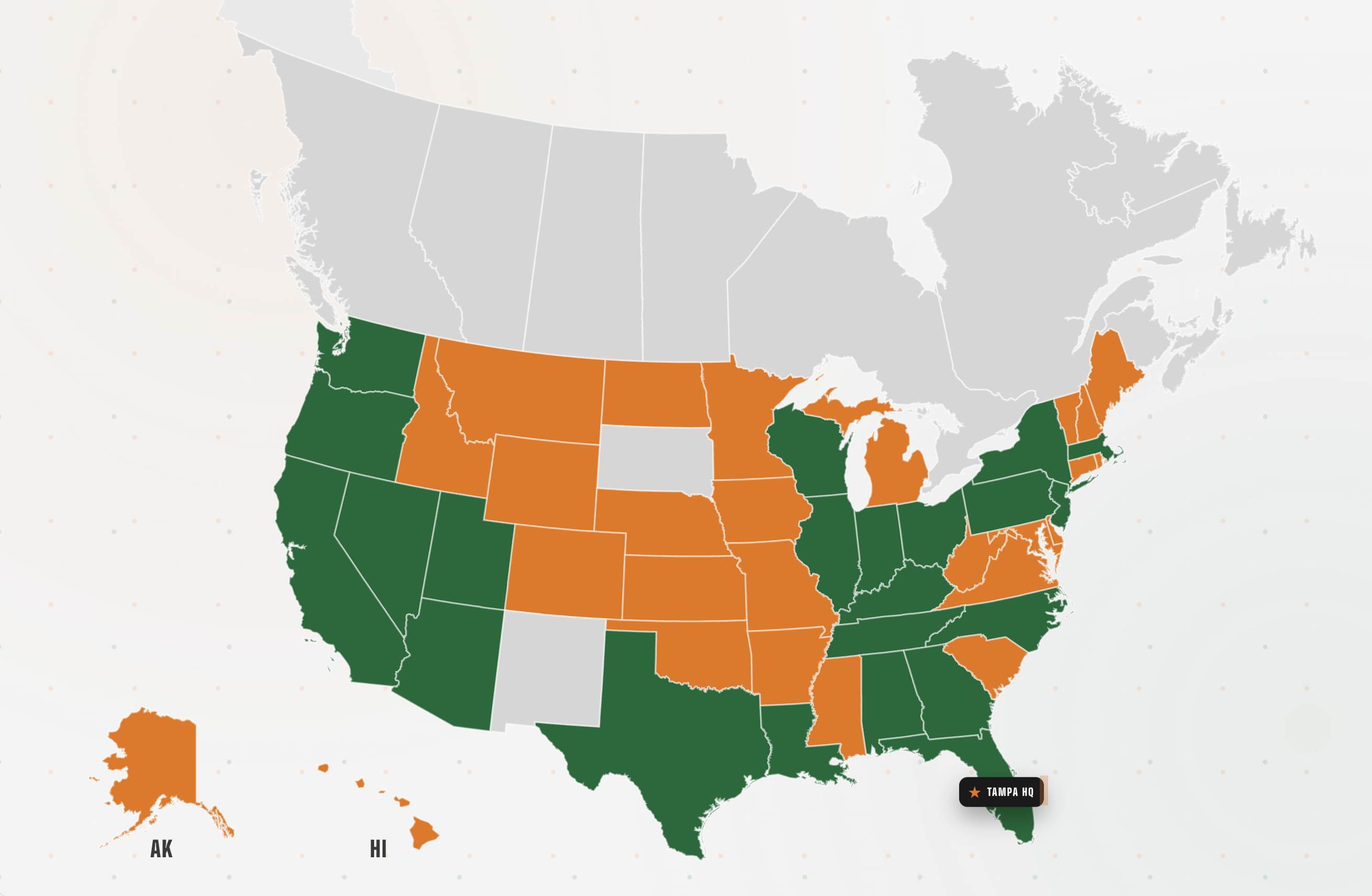 College HUNKS Available Territories
